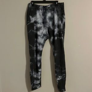 NWOT Lululemon Blue and Grey Tye Dye City Sweat Joggers